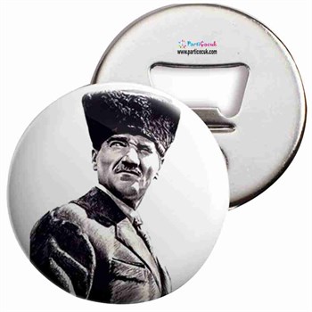 Açacaklı Buzdolabı Magneti Atatürk Resmi 15 Parti Çocuk  