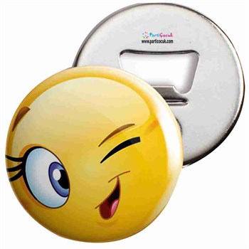Açacaklı Buzdolabı Magneti Emoji 17 Parti Çocuk   