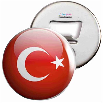 Açacaklı Buzdolabı Magneti Türk Bayrağı 15 Parti Çocuk  