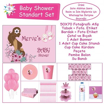 Baby Shower Çocuk Seti Kız Çocuğu Standart   