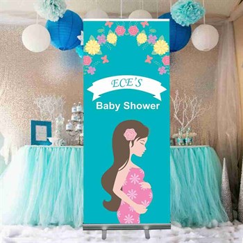 Baby Shower Mekanizmali Rulo Afiş (Rollup) 