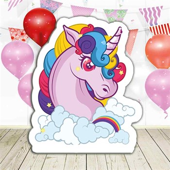 Boynuzlu Unicorn Doğum Günü Özel Pano 