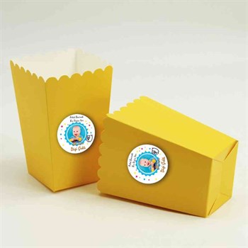 Diş Partisi Emzikli Dişli Parti Süsleri Popcorn Kutusu 10 Adet  