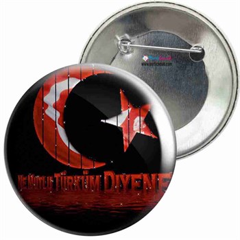 İğneli Metal Rozet Türk Bayrağı 17 Parti Çocuk 